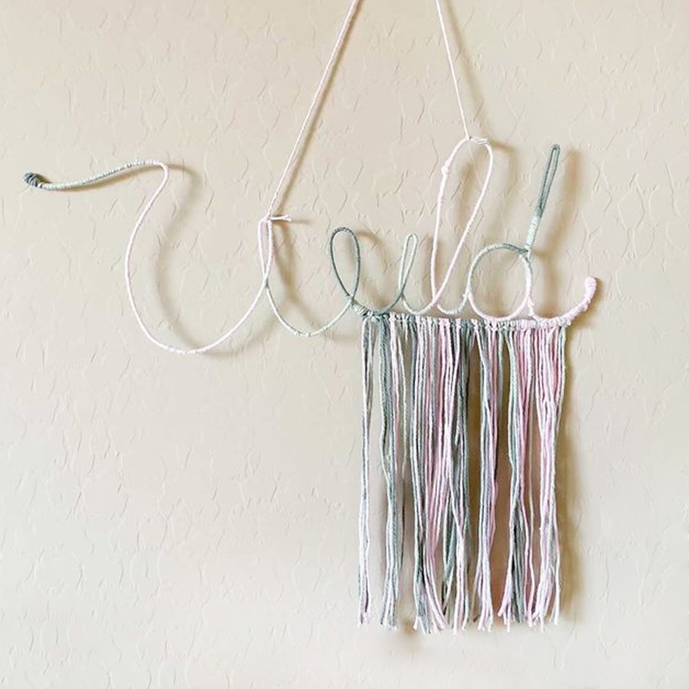 WILD Wall‎ Decor Catcher Bohemian Handmade Letter